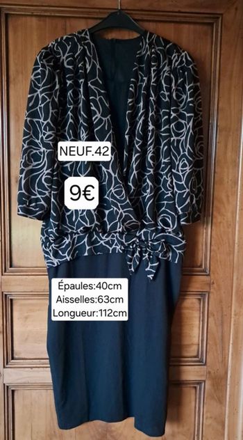 Robe mi  longue droite taille 42