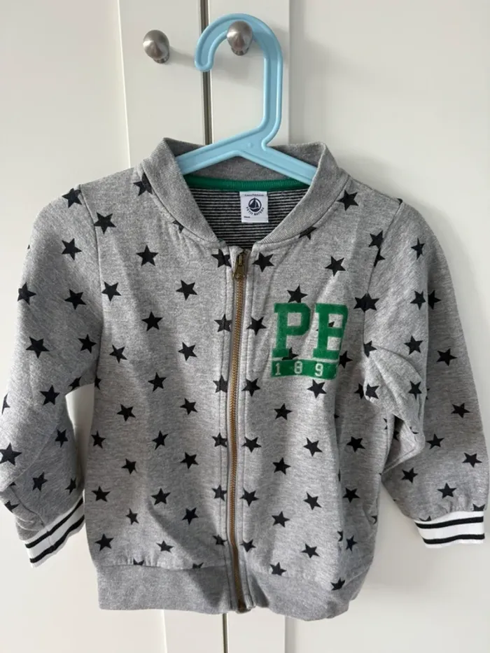 Gilet zippé petit bateau 4 ans