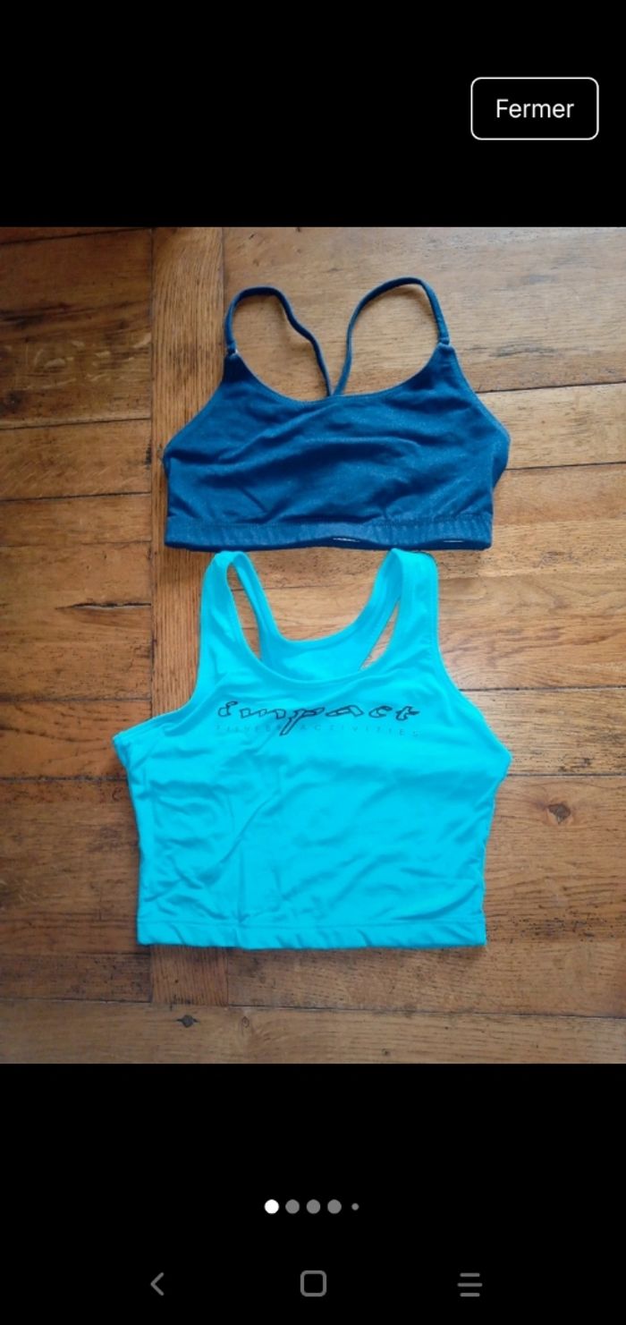 Lot 2 TOP court, taille M en 38/40