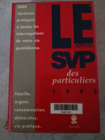 livre le guide SVP des particuliers 1993
