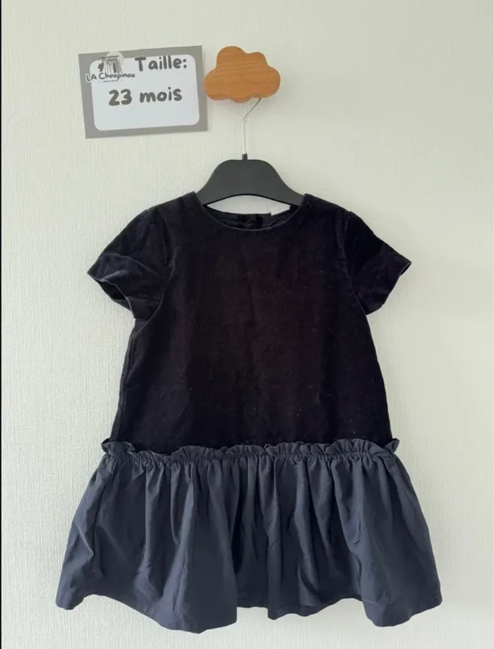 Robe velour - taille 23 mois 🌸