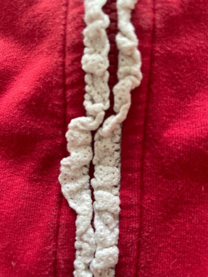 Veste mi saison fille benetton rouge taille 12-18 mois - photo numéro 4