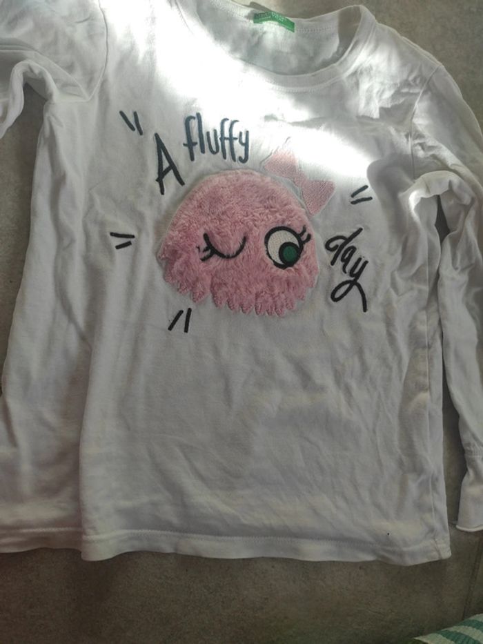 Tee shirt manches longues Benetton 4-5 ans