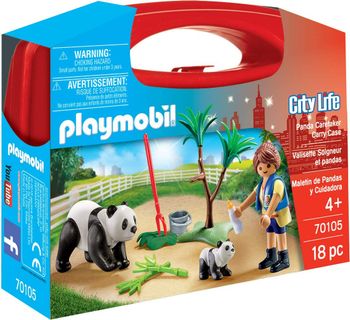 PLAYMOBIL 70105 CITY LIFE VALISETTE SOIGNEUR ET PANDAS