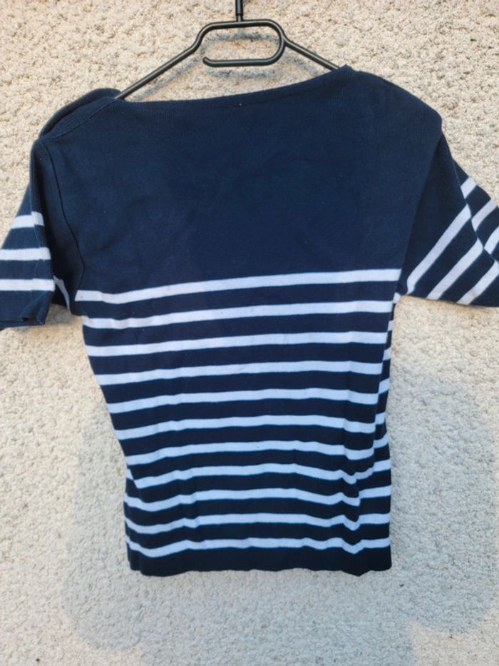 T-shirt marinière vintage old money chic - photo numéro 2