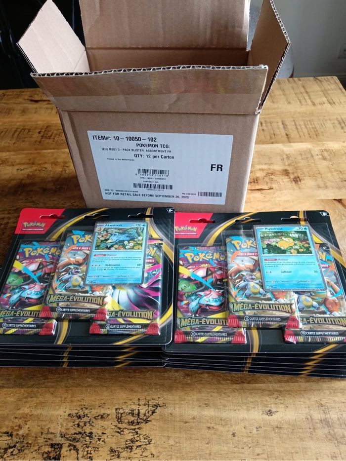 Lot de 12 Tripacks Pokémon méga évolution - photo numéro 2