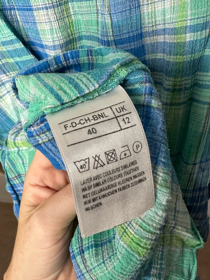 Blouse carreaux - photo numéro 5