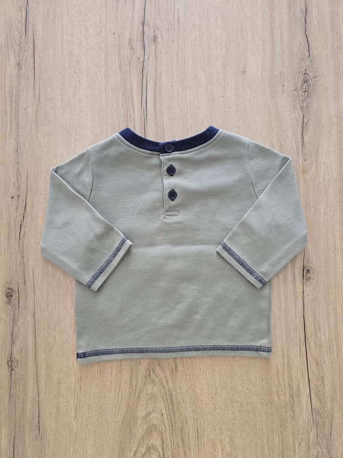 Tee-shirt manches longues - Taille 6mois - photo numéro 2