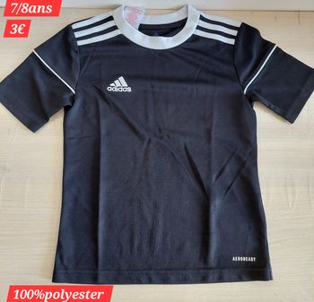 T-shirt Adidas garçon 7/8ans
