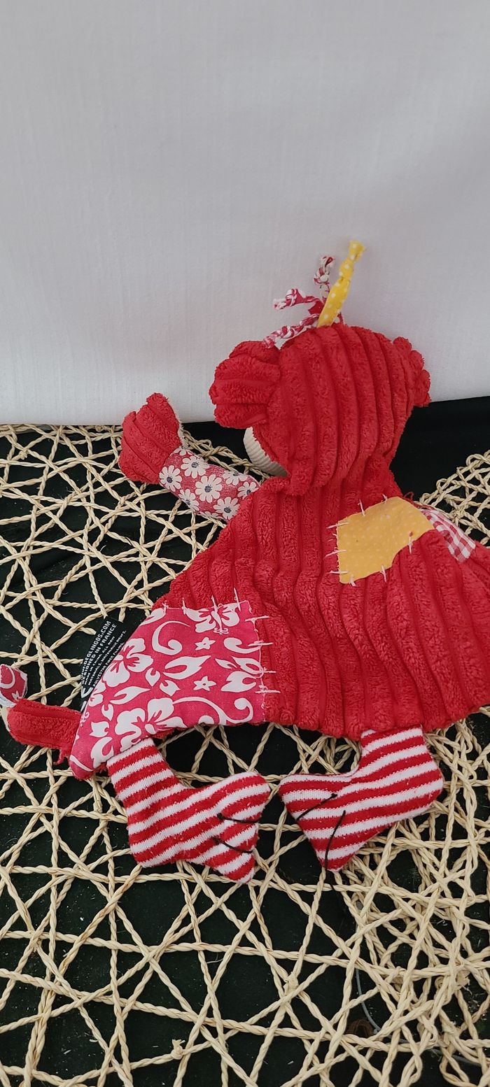 Doudou Déglingos singe rouge - photo numéro 2