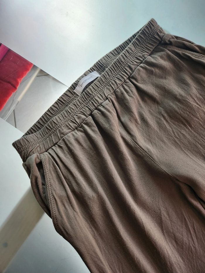 Sympathique Pantalon fluide de couleur Kaki de marque Promod et de taille 38 - photo numéro 5