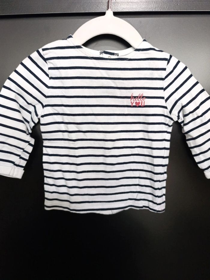 Tee shirt manches longues 6M