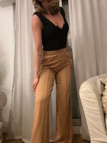 Pantalon classe beige Stradivarius