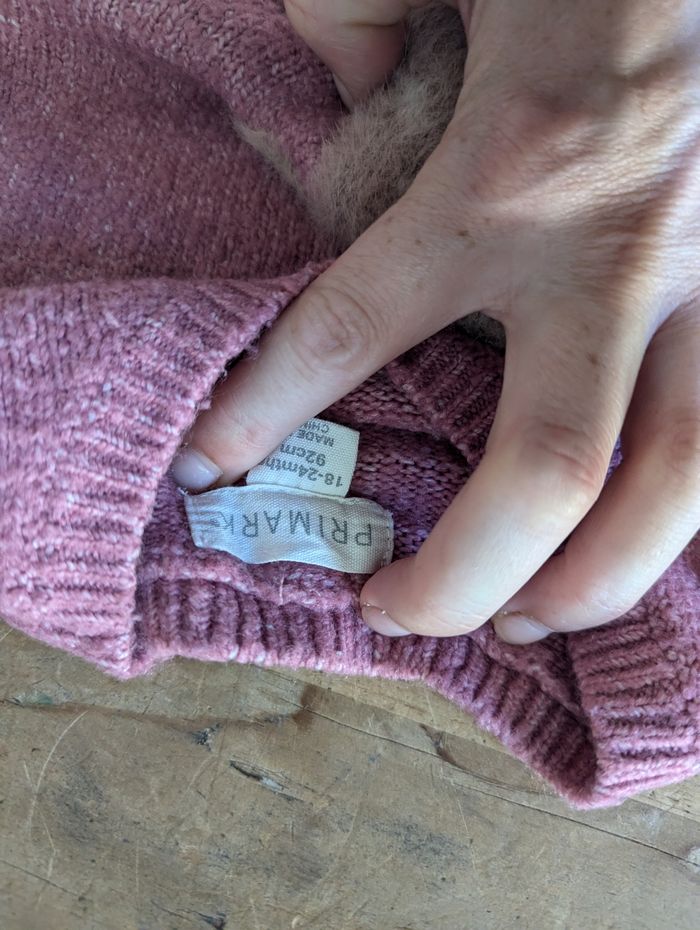 Robe pull Primark 18-24 mois rose - photo numéro 3