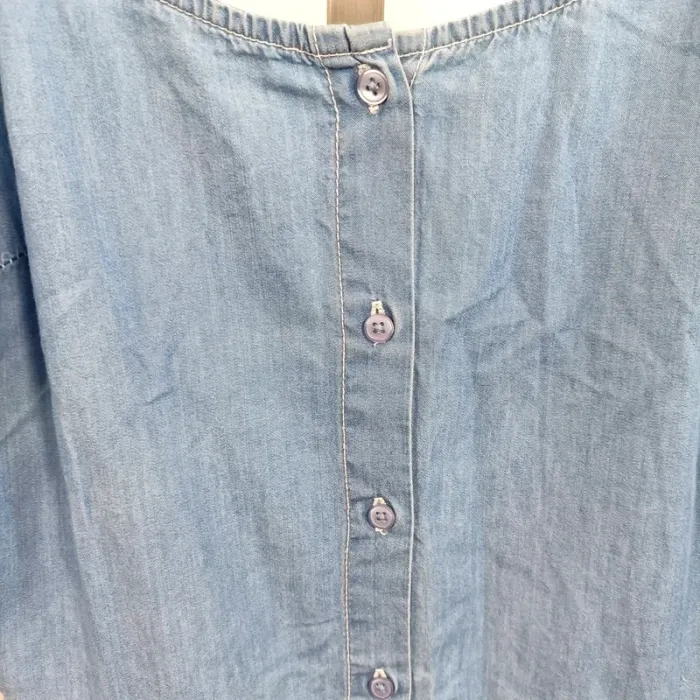 Combishort en jean fluide Darjeeling – bretelles fines, dos nus taille M A943 - photo numéro 4