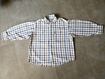 Chemise à carreaux manches longues 6 ans Décathlon