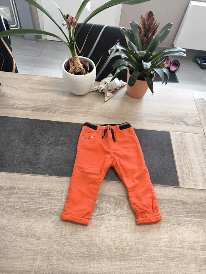 Pantalon coupe Chino doublé confortable garçon 18 mois Gémo