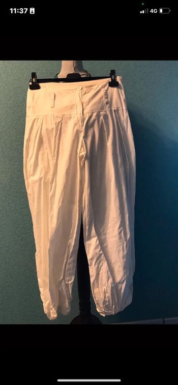 Pantalon toile bouffant