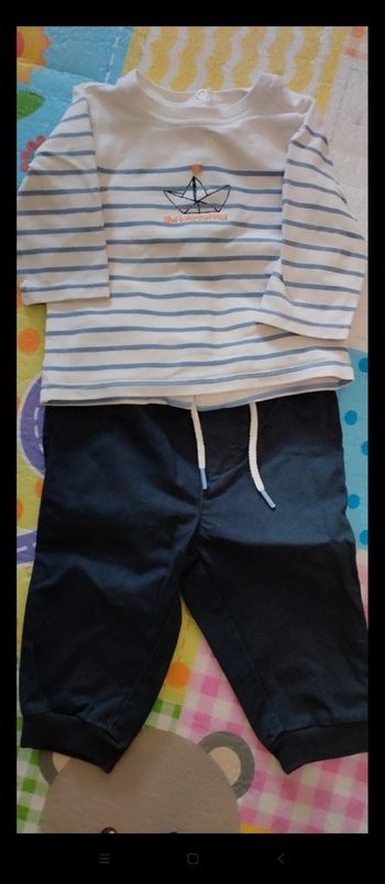 Ensemble bébé garçon 3 mois