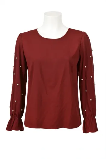Blouse bordeaux Shein Curve Taille XL