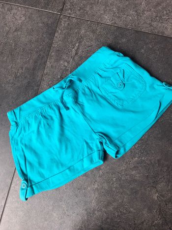 Short fille turquoise 8 ans
