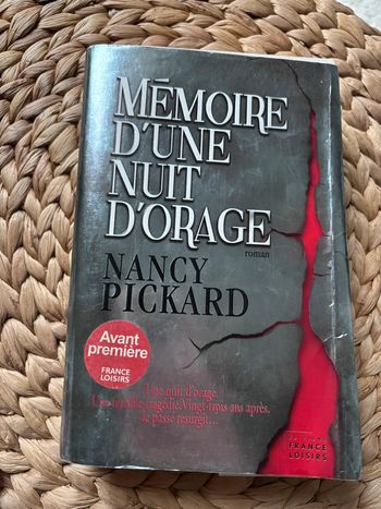 Livre mémoire d’une nuit d’orage