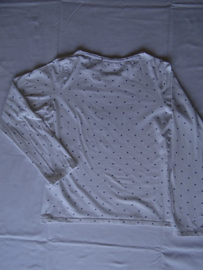 t-shirt manches longues blanc 12 ans - photo numéro 6