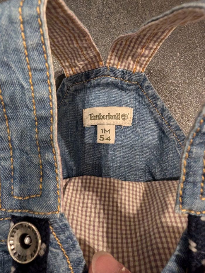 Salopette short et t-shirt timberland - photo numéro 4