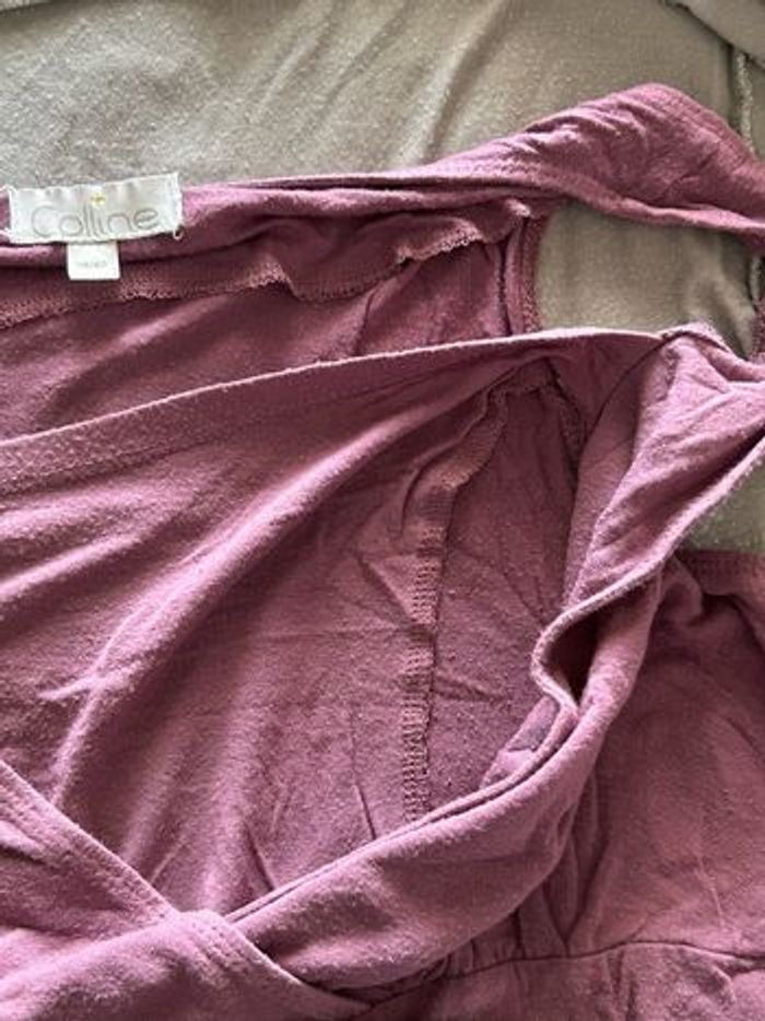 Lot 2 ensembles chemise de nuit + petit gilet spécial grossesse et allaitement - photo numéro 8