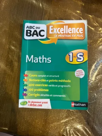 Livre abc du bac excellence, la mention en plus math