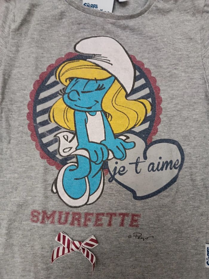 🔸T-shirt Manches Longues Les Schtroumpfs – 18 mois 🔸 - photo numéro 3