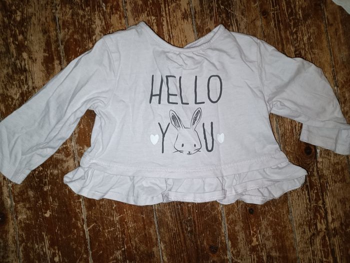 Lot tee-shirt ML 12 mois - photo numéro 3