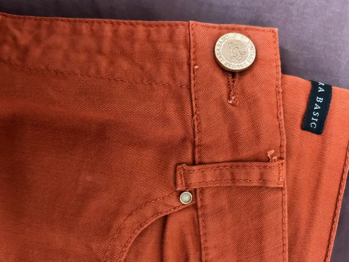 jean orange taille basse - photo numéro 5