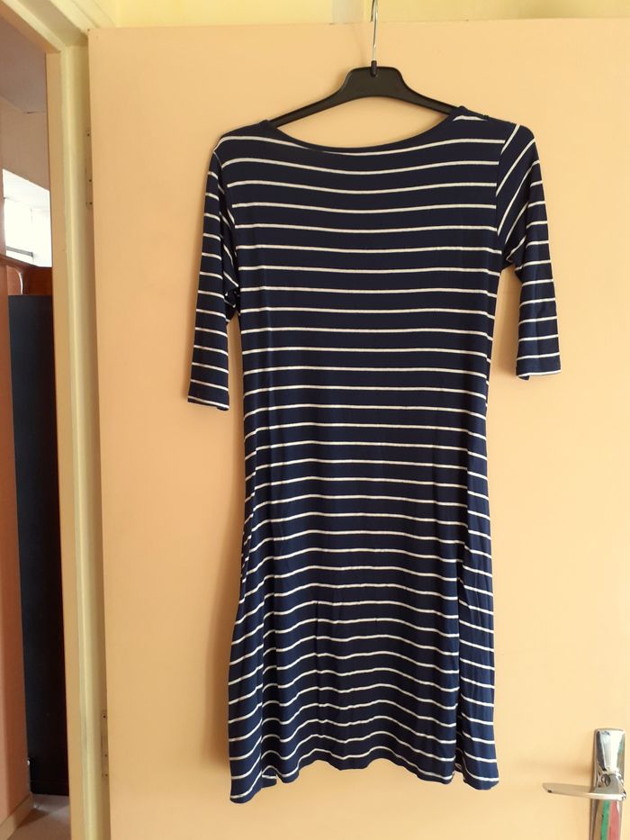 Envie de Fraise - Robe maternité Marinière - Marine/Blanc - T36/38 - photo numéro 5