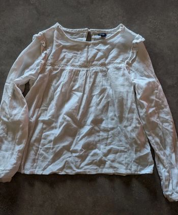 Blouse blanche 10 ans
