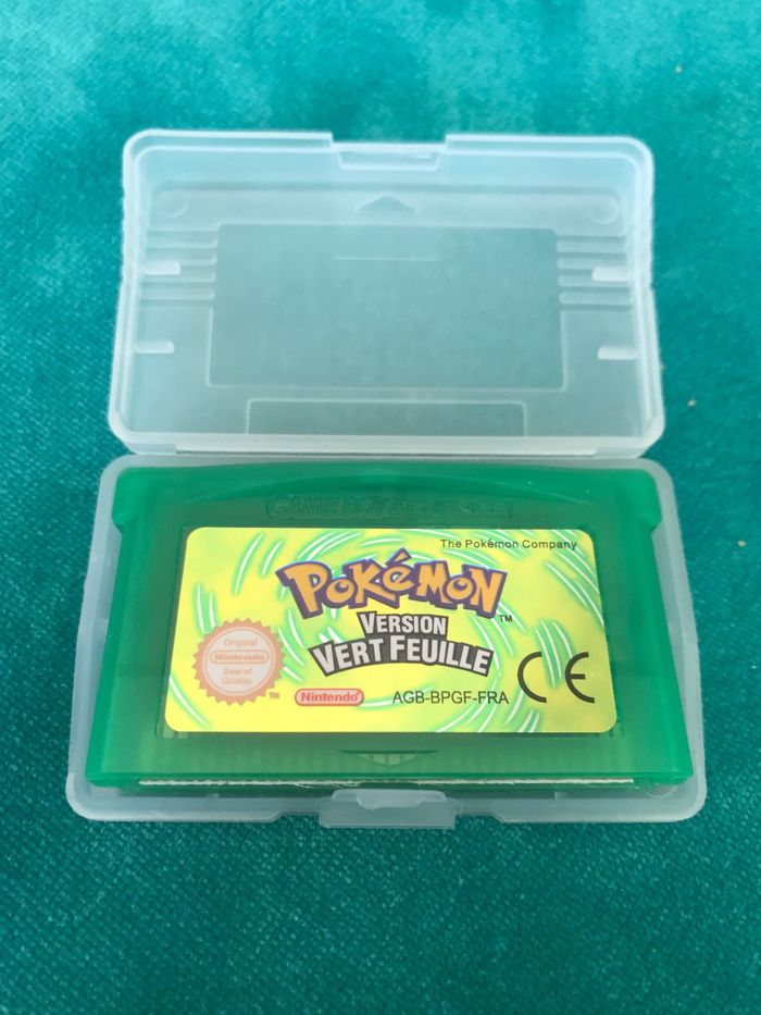 Jeu pokemon version Vert Feuille pour Game Boy Advance Gameboy GBA