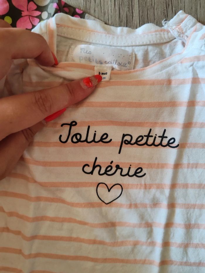 Lot de 3 haut bébé - 3 Mois - photo numéro 3