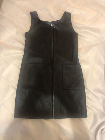 Robe noir en cuir 10/11 ans