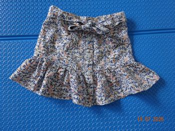 Jupe coton fleuri 5 ans
