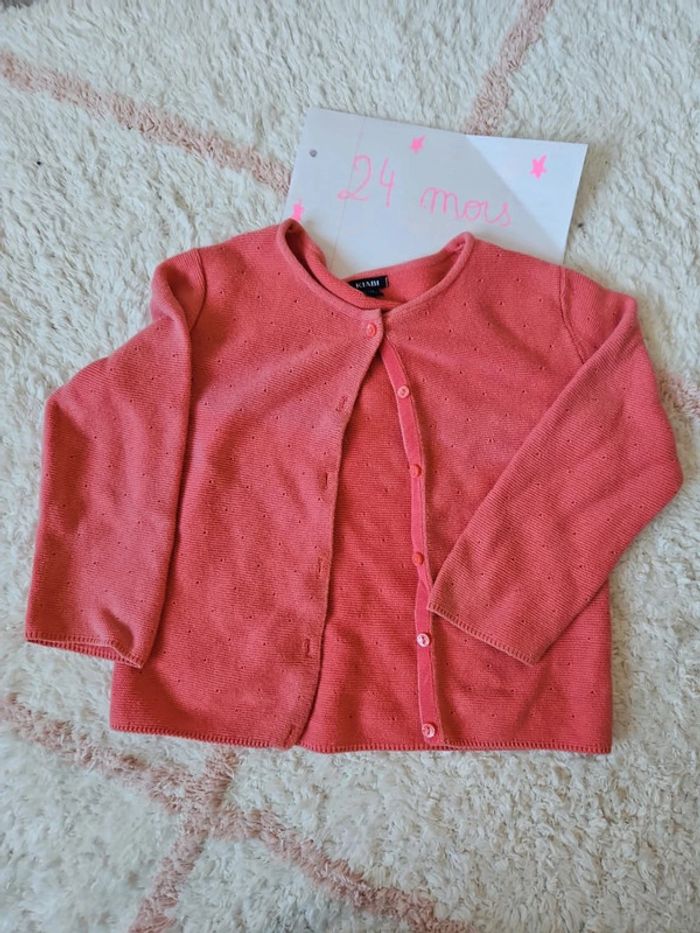 gilet cardigan pour fille taille 24 mois 2 ans