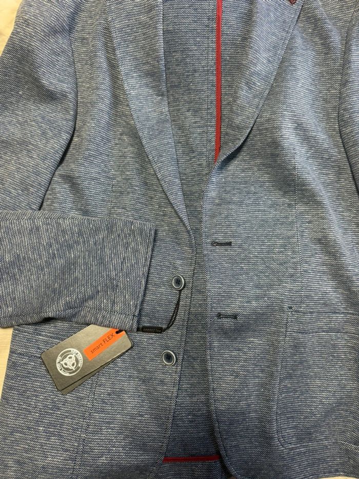 Roy robson - Blazer en lin, Bleu chiné, taille 50 - photo numéro 7