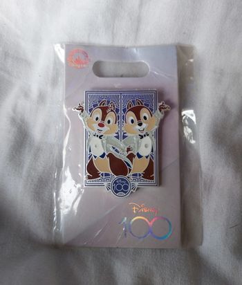 Pins Disney 100 ans tic et tac, chip n dale