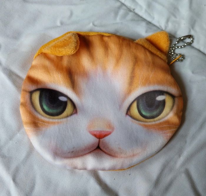 Porte monnaie chaton roux