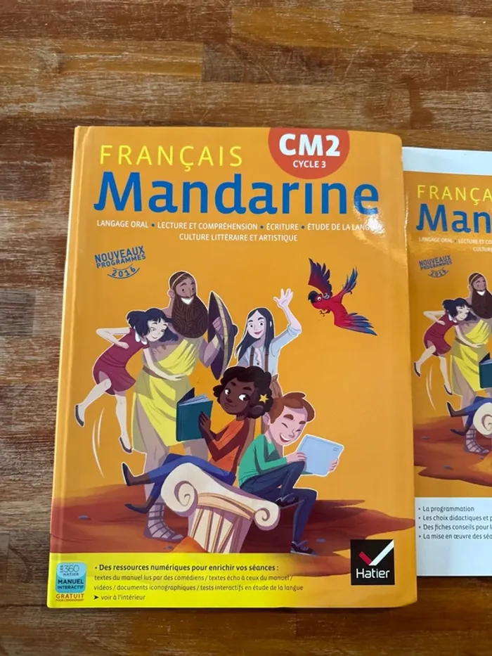 Livre français, mandarine, CM2 - photo numéro 2