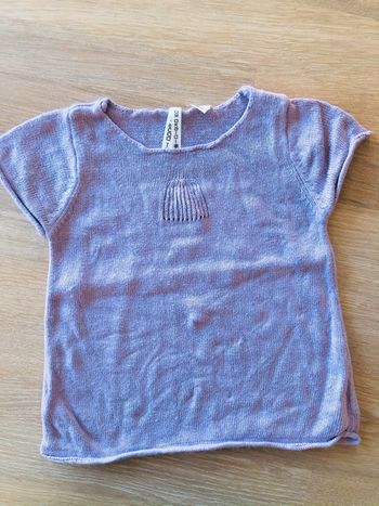 Pull sans manches Okaidi mauve en 4ans