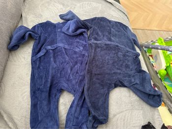 Grenouillère bleu chaud