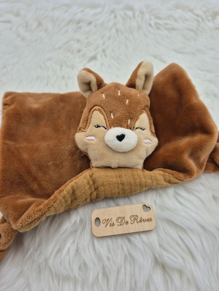 Doudou plat Sam l’écureuil Elle et les paillettes - photo numéro 3