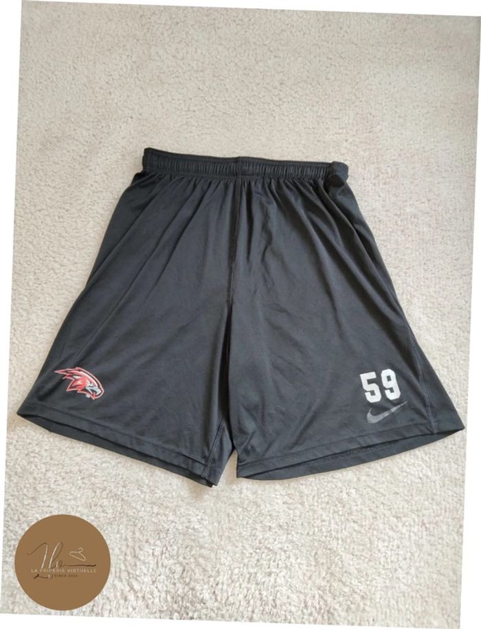 Short de sport Nike noir avec Logo aigle rouge - photo numéro 3