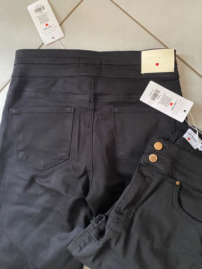 Lot Jeans Power Skinny Noir Naf Naf Taille 40 - photo numéro 5