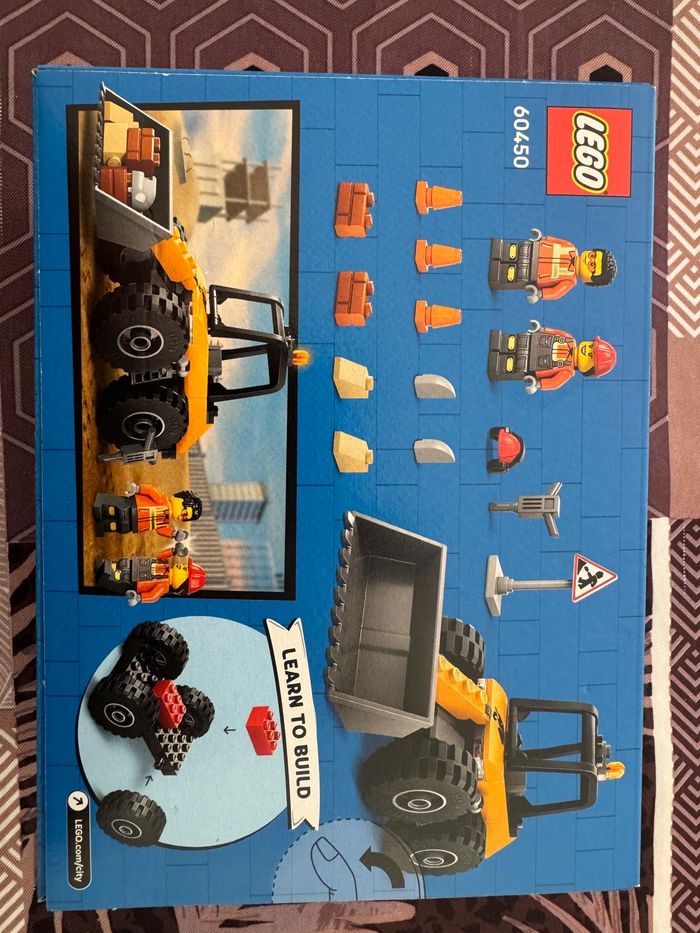 LEGO City 60450 – Chargeuse de chantier jaune – 88 pièces – Neuf scellé - photo numéro 2